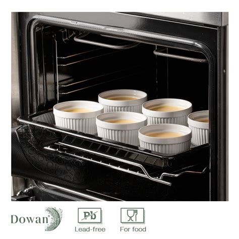 Dowan Ramekins Oz Oven Safe With Lids Creme Brulee Souffle Ramekins