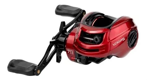 Reel Rotativo Maruri Logan Bg Izquierdo Color Rojo Mercadolibre