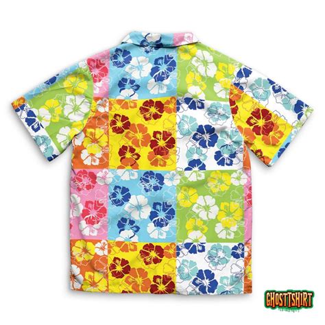 Hibiscus Flower Colorful Pattern Hawaiian Beach Shirt