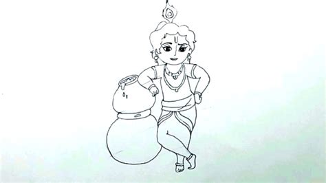 Lord Krishna Drawings For Kids