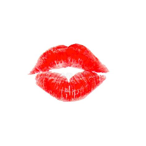 Lips Kiss Isolated On White Background Stock Photo Image Of Girl