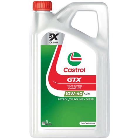 Castrol Motoröl Gtx 10w 40 A3 B4 4a 5l Kaufen Bei Obi