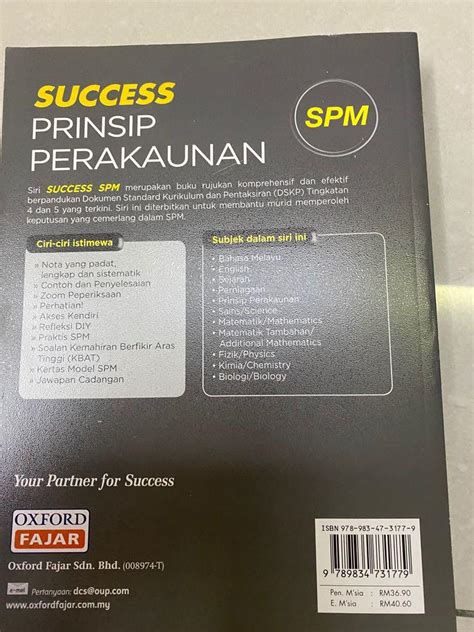 Spm Prinsip Perakaunan Success Oxford Fajar Hobbies Toys Books