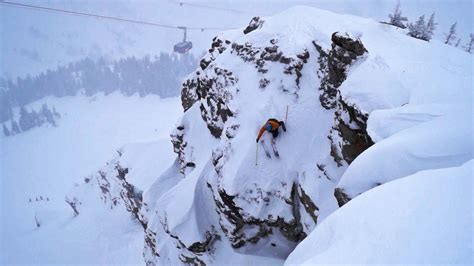 Jackson Hole Skiing Corbets Couloir Backflip 70ft Frontflip Owen