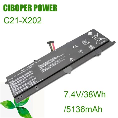 CP Bater A Del Ordenador Port Til C21 X202 7 4 V 38Wh Para VivoBook