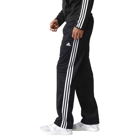 Adidas Essentials 3 Stripes Regular Fit Tricot Pants Black Traininn