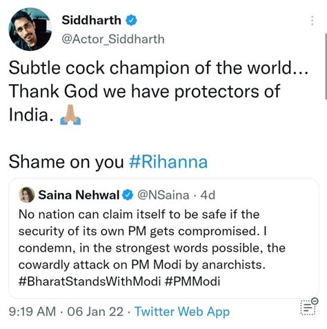 Siddharth Apologises To Saina Nehwal For Sexist Tweet