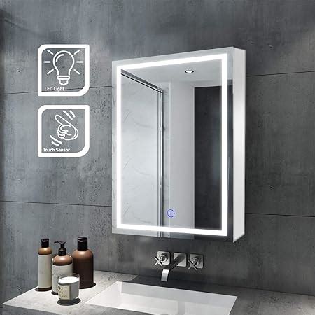 Planet Platinum 304 Stainless Steel Bathroom Mirror Cabinet With Double