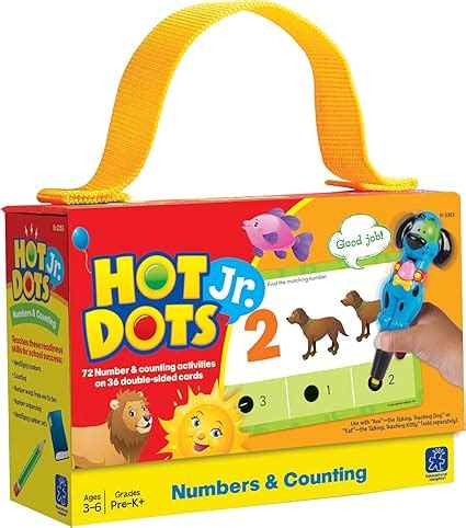 Educational Insights Hot Dots Jr Numbers And Counting Card Set