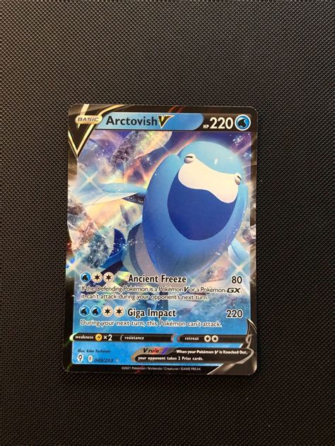 Arctovish V Evolving Skies Pokemon Nm Fast Shipping Ebay