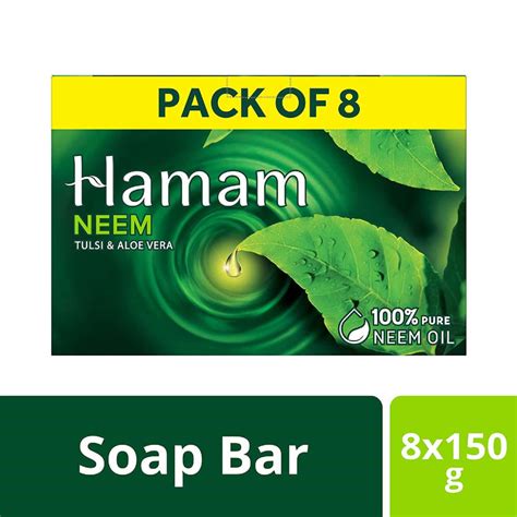 Buy HAMAM NEEM TULSI ALOE VERA BATHING SOAP FOR BODY 150 G COMBO