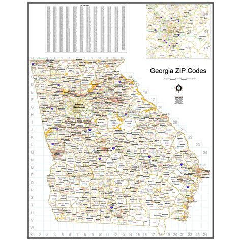 Georgia Zip Code Map Pdf Map Vectorcampus Map Porn Sex Picture The