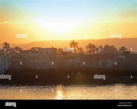 The West Bank Of The River Nile In Luxor Egypt Stock Photo Alamy