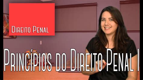 Direito Penal Princ Pios Do Direito Penal I Youtube