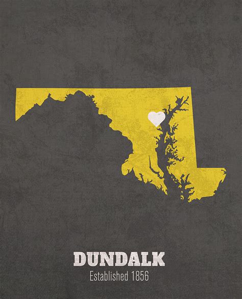 Dundalk Maryland City Map Founded Towson University Color Palette