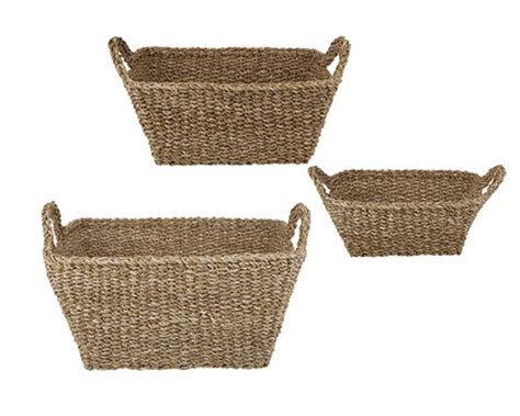 Small Rectangle Seagrass Basket The Good Tree