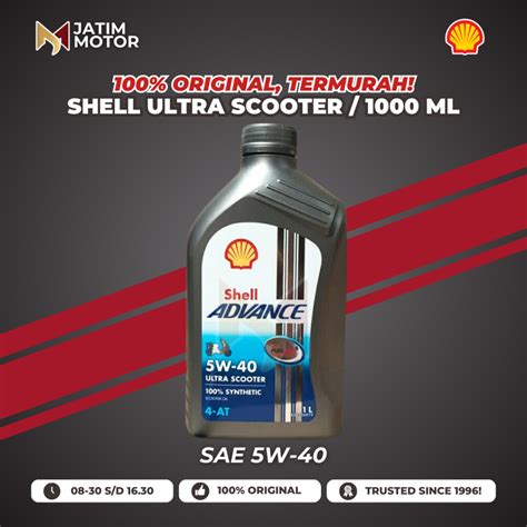 Jual Oli Shell Advance Ultra Scooter Ultra Matic Premium SAE 5W 301000