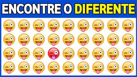 Encontre O Diferente Encontre O Emoji Diferente Mestre Quiz Youtube