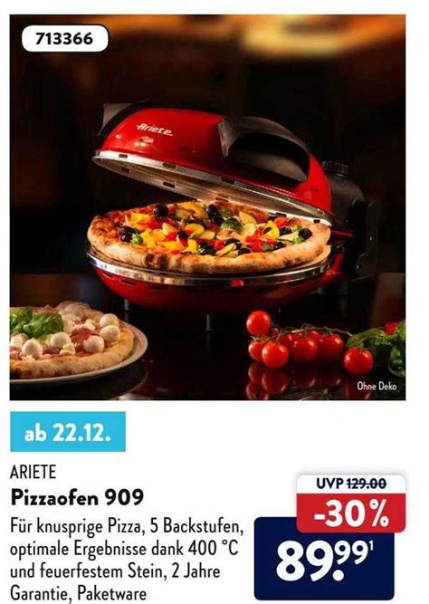 Ariete Pizzaofen 909 Angebot Bei ALDI Nord