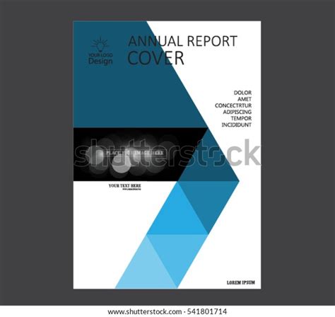 Annual Business Report Cover Template Booklet Stock Vector Royalty Free 541801714 Shutterstock