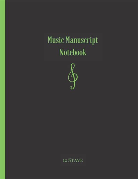 Music Manuscript Notebook 12 Staves Blank Music Manuscript Paper 5 Line Music Staff Manuscript