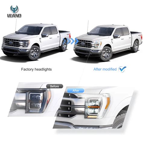 21 23 Ford F150 14th Gen Vland Led Matrix Headlights Vland