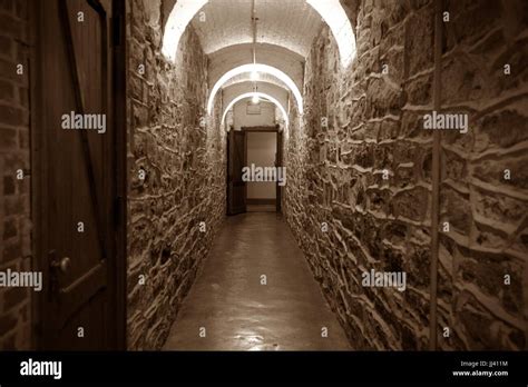 Hallway in Biltmore Estate basement Stock Photo - Alamy