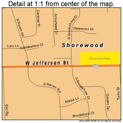 Shorewood Illinois Street Map 1769758