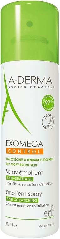 A Derma Exomega Control Emollient Spray Minkštinantis purškiklis