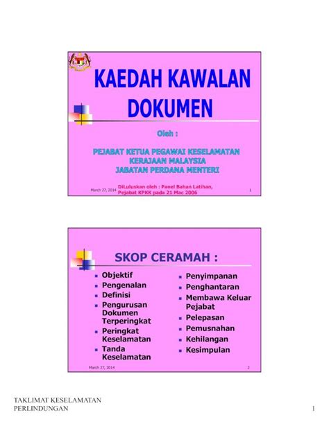 PDF Kaedah Kawalan Dokumen DOKUMEN TIPS