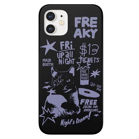 Freaky Doodle Phone Case BLACK ファッション通販サイト NUGU