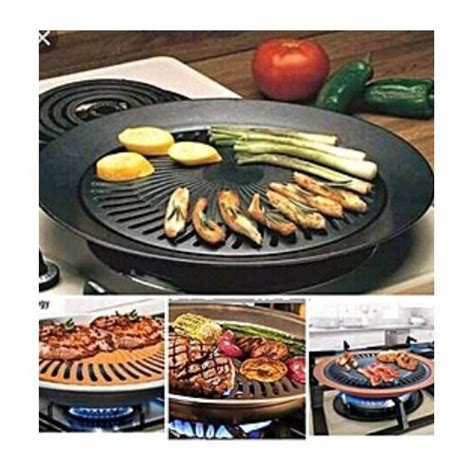 Stove Top Smokeless Stainless Indoor Bbq Grill Lagmart