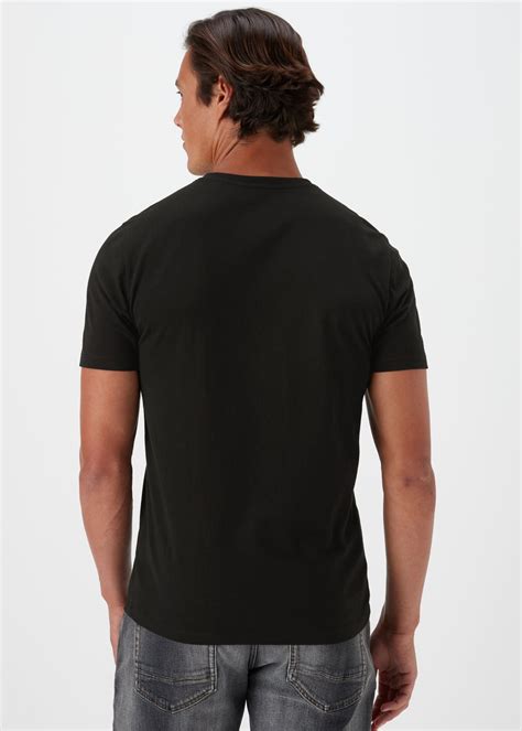 Black Essential V Neck T Shirt Matalan