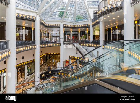 Luxurious Art Deco Style Shopping Mall In Berlin Germany Stock Photo