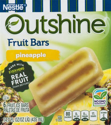 Nestle Outshine Fruit Bars Pineapple 6 Ct Outshine 41548750958