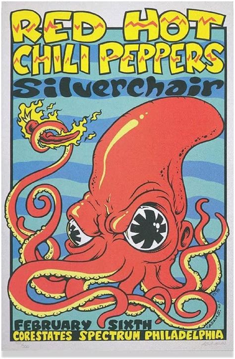 Red Hot Chili Peppers Philadelphia Concert Rock Poster Music Poster RHCP Poster Sold By Ben