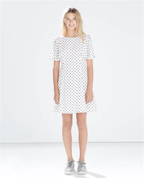 White Polka Dot Dress Dress Yp