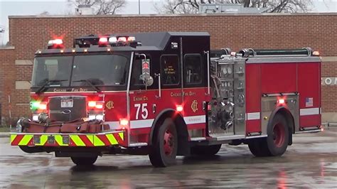 Brand New Chicago Fire Department Engine 75 Responding Youtube