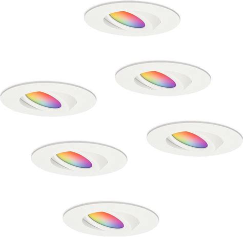 Hoftronic Smart 6x Napels Smart Inbouwspot Led Zaagmaat 85mm