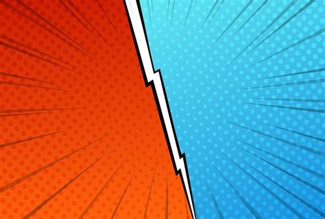 Ilustración De Plantilla De Batalla Versus Estilo Pop Art De Lados