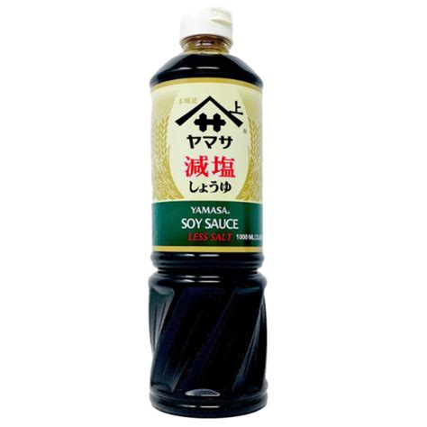 Yamasa Soy Sauce Less Salt 1000ml 338fl Oz Tokogembiranl