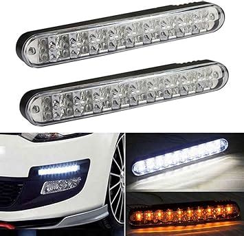 Universal Smd Led Tagfahrlicht Auto Lampe Drl Tfl Wei Gelb Blinker