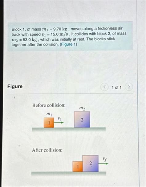 Solved Block 1 Of Mass M1 9 70 Kg Moves Along A
