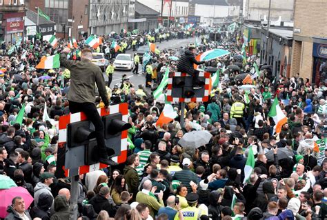 Thousands Of Celtic Fans Pictured Celebrating Famous Treble Treble Win