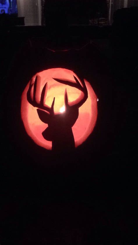 Deer pumpkin carving Halloween Pumpkin Carving Stencils, Scary Pumpkin ...