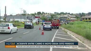 Meio Dia Paran Ponta Grossa Acidente Entre Carro E Moto Deixa Oito