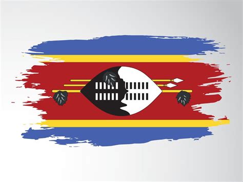 Eswatini Vector Flag Painted With A Brush 20257243 Vector Art At Vecteezy