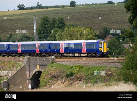 Class 377 Electrostar Train In First Capital Connect Livery Travelling Through The English