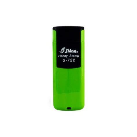 Carimbo De Bolso Shiny Handy Stamp S 722 Verde Claro 38x14mm Loja