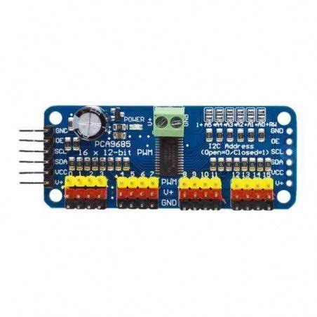 PCA9685 MÓDULO CONTROLADOR 16 CANALES PWM DE SERVOS 29